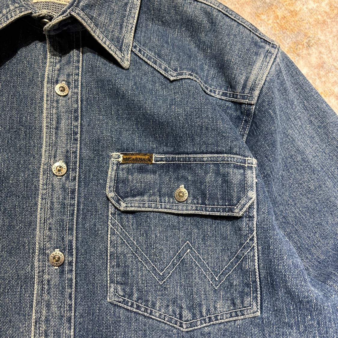 아르마니 진스 빈티지 포켓 청자켓 상품이미지3