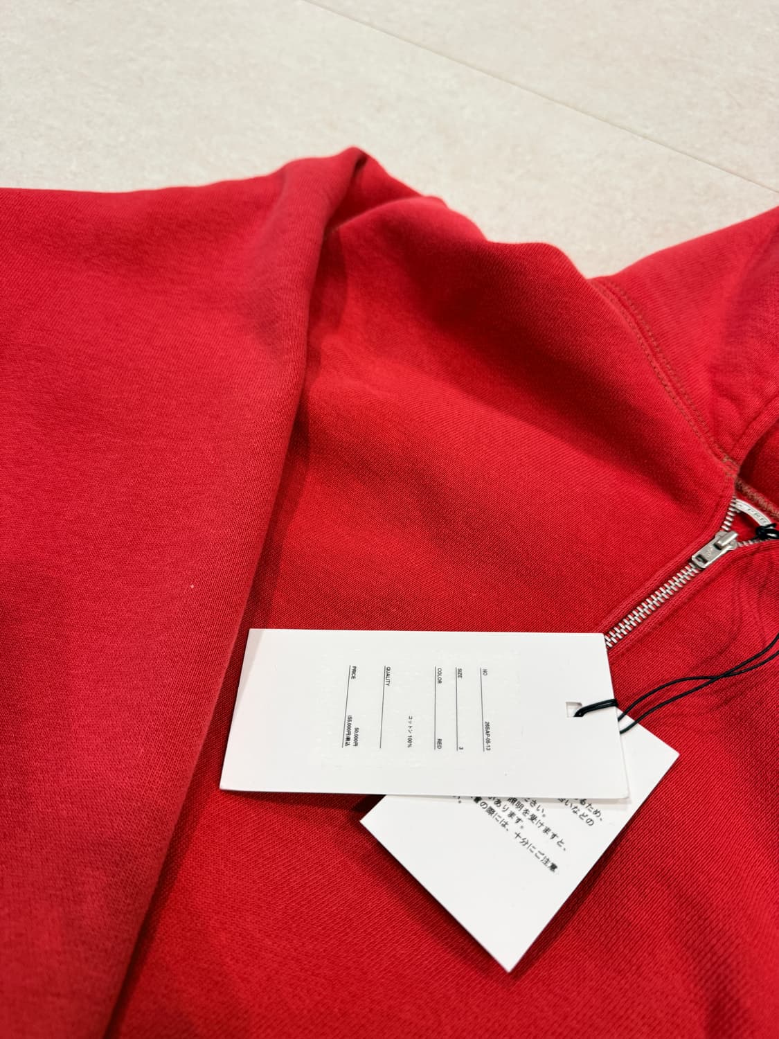 3) 아프레쎄 26SS 세일러 후드 레드 상품이미지3