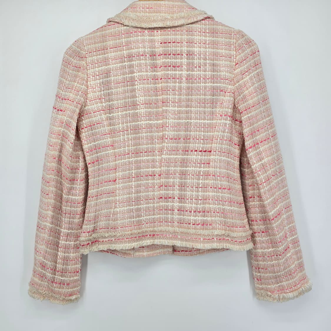 NAFNAF 파리 핑크 트위드 봄 코디 자켓 S 상품이미지7