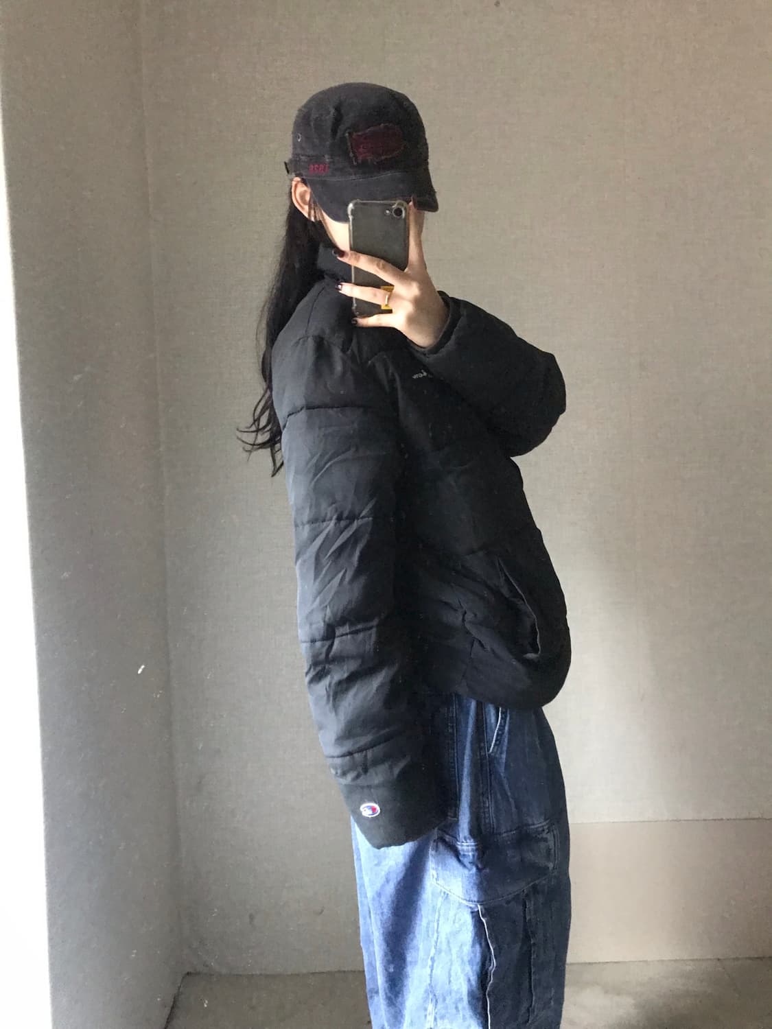 챔피온 블랙 패딩 상품이미지2