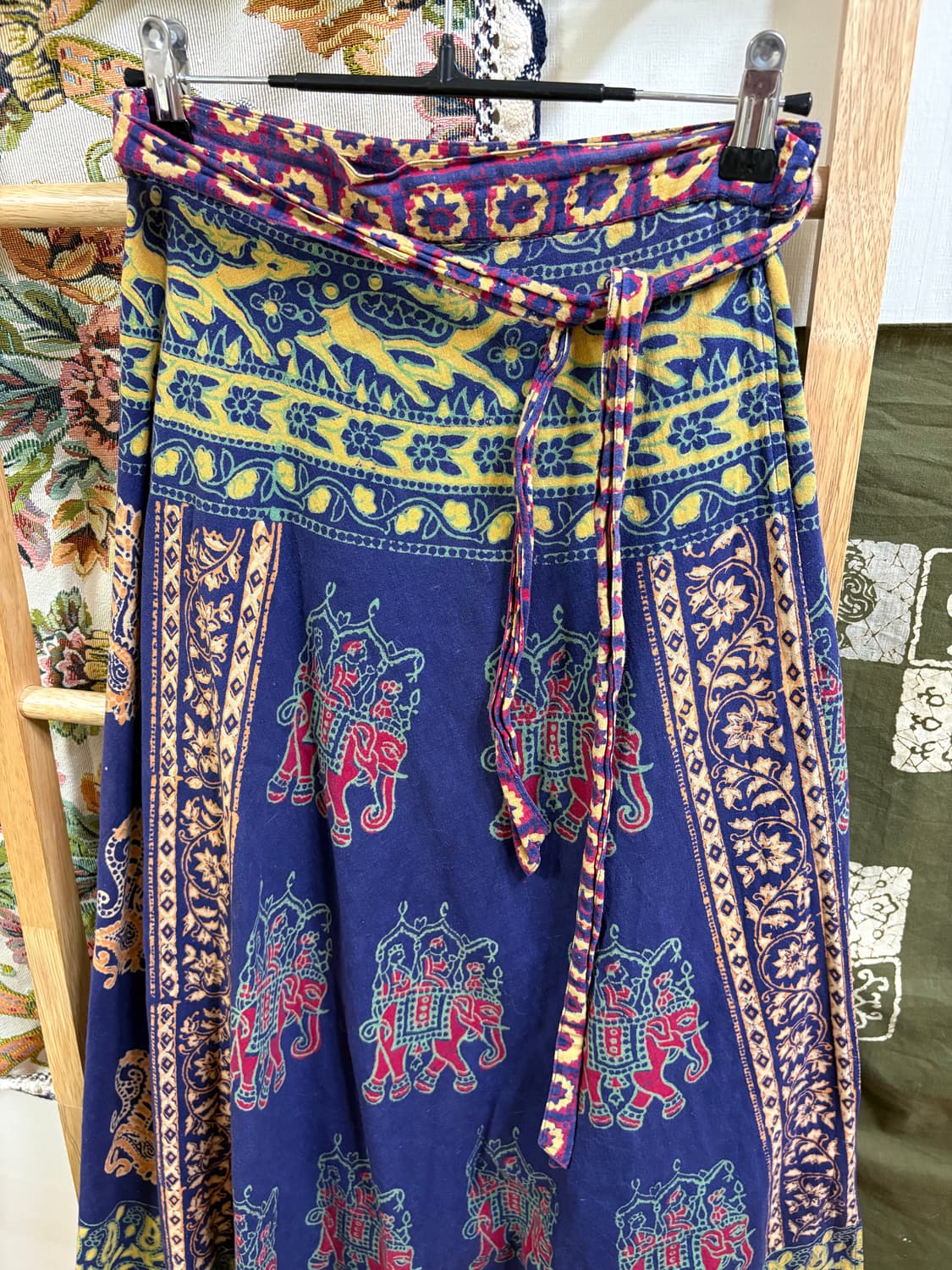 히피 에스닉 랩 롱 스커트 상품이미지2