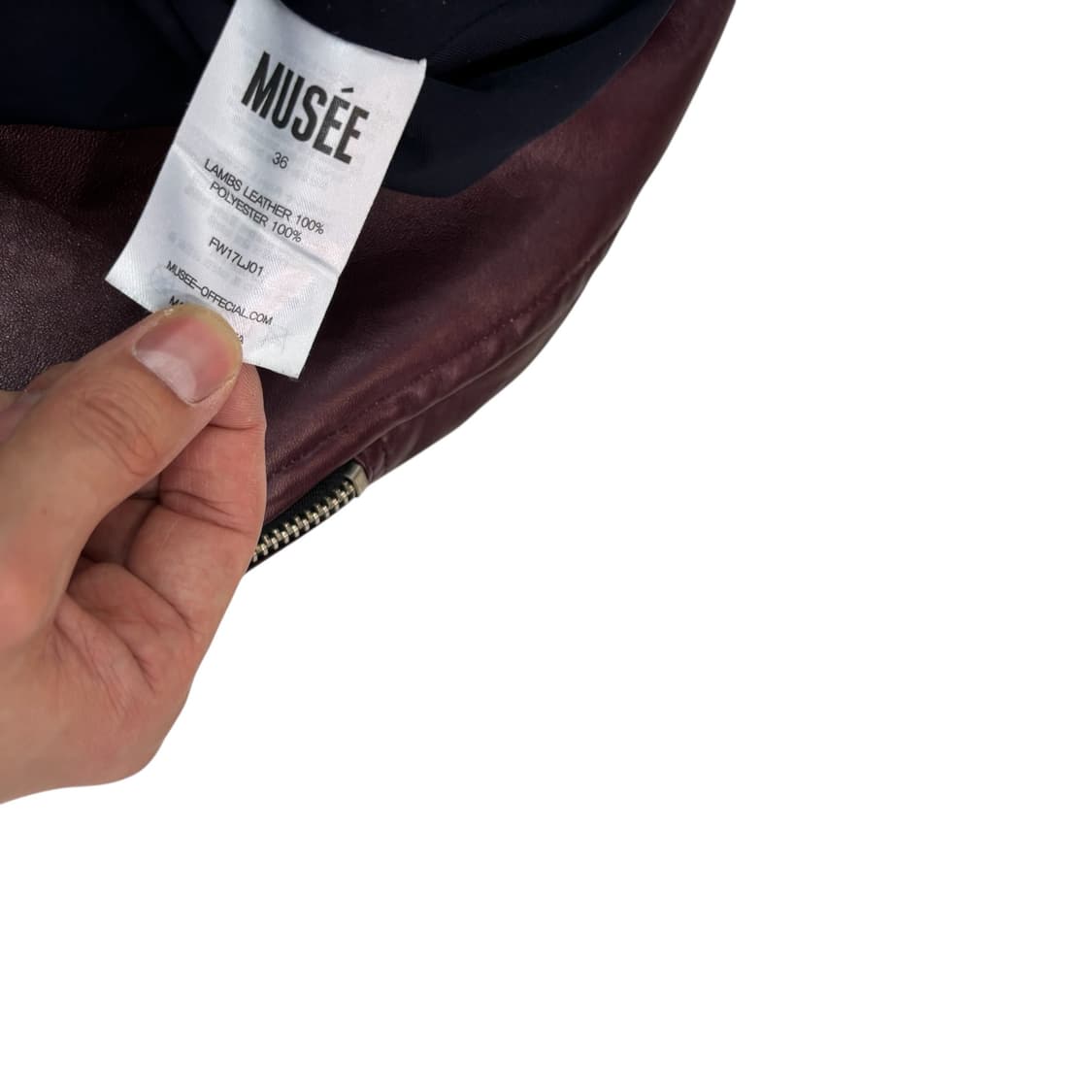 뮤제 Musee 램스킨 라이더 자켓 상품이미지6