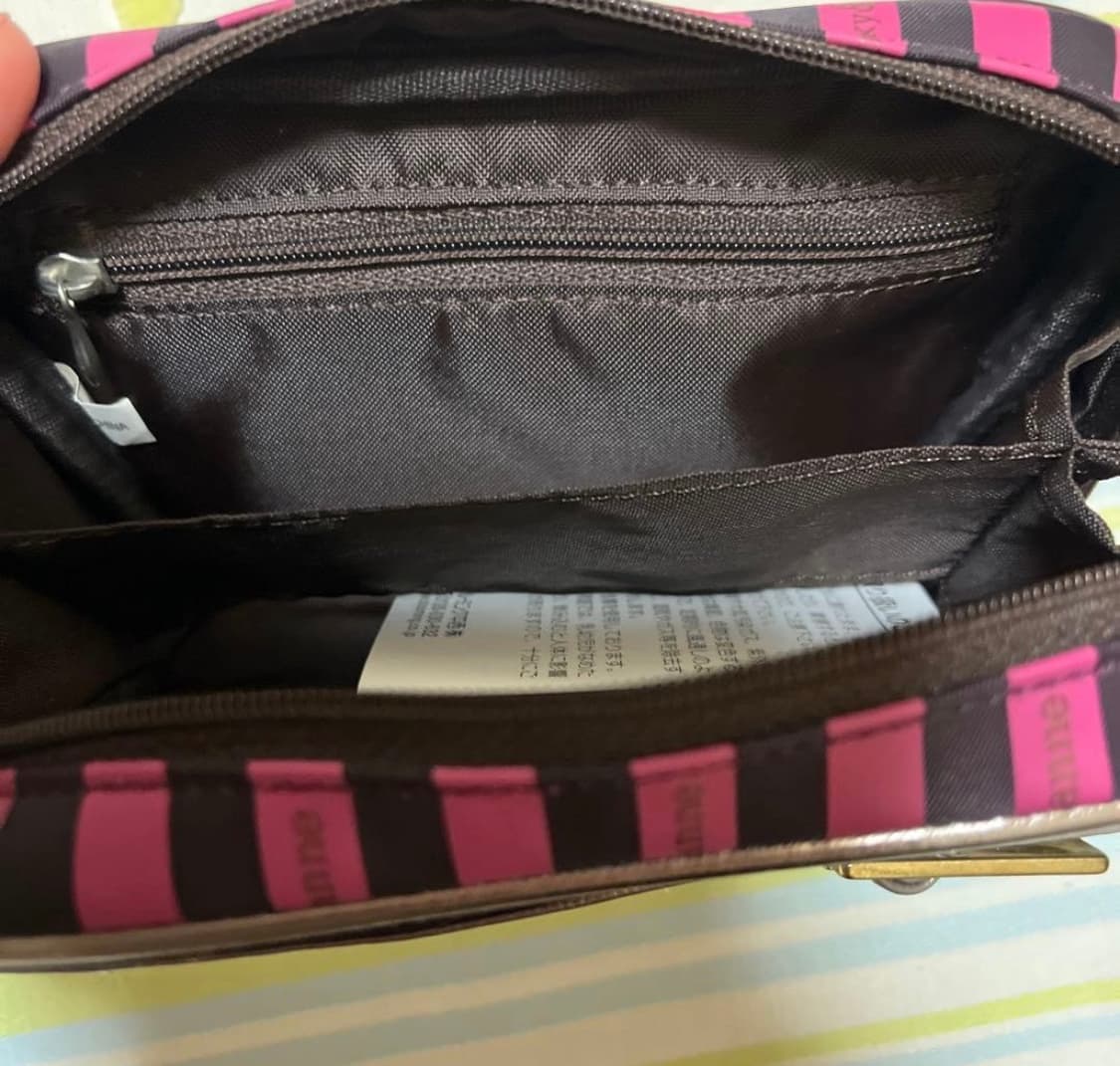 (새상품)Pinky&Dianne 핑크 스트라이프 파우치 상품이미지4