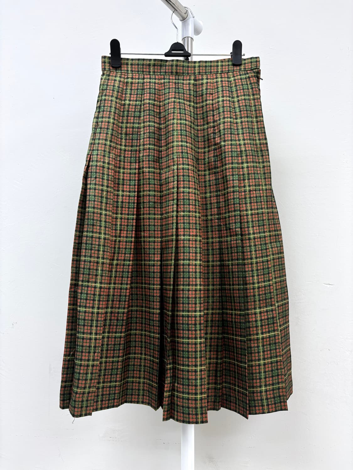 빈티지 체크 플리츠 스커트 상품이미지4