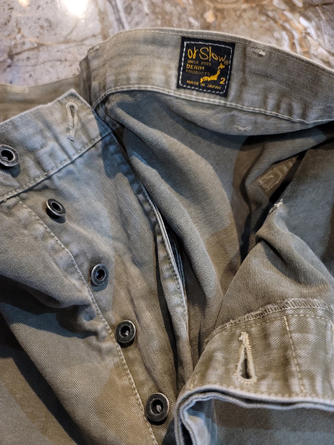 오어슬로우 헤링본 투포켓 m43 카고팬츠 상품이미지4