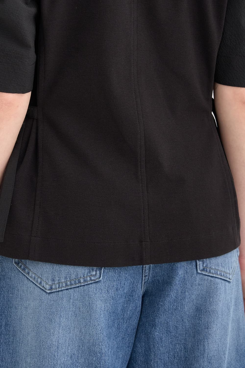 텍스처 블록 스퀘어넥 블라우스 / 82(55)사이즈 상품이미지6