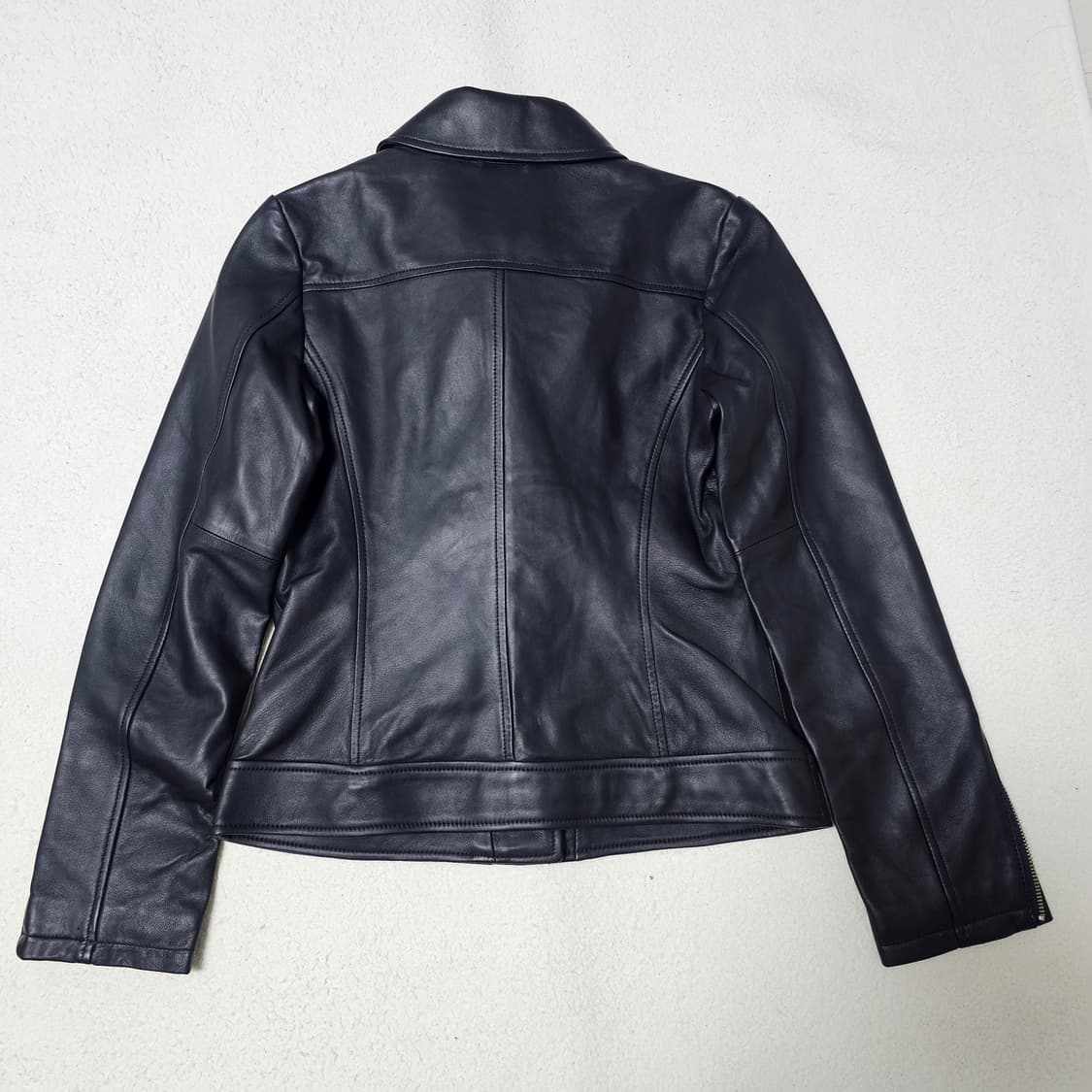 M 새상품 여성 양가죽 블랙 레더 라이더 자켓 상품이미지7