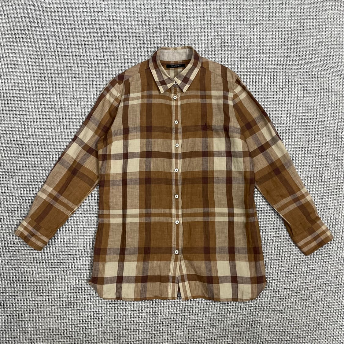 빈폴 체크 린넨 셔츠 100 상품이미지1