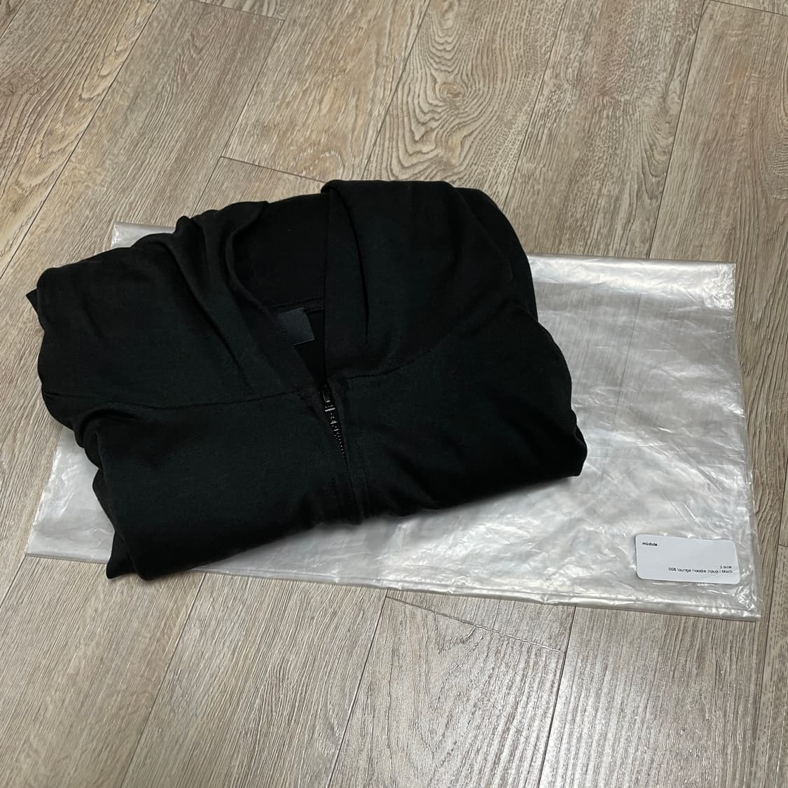 머듈 라운지 후드집업 블랙 3  상품이미지2