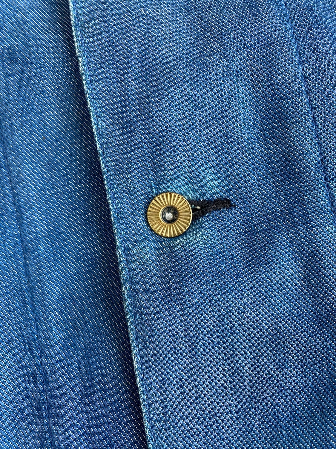 샌포라이즈드 플랭킷 안감 데님 커버올 자켓 상품이미지6