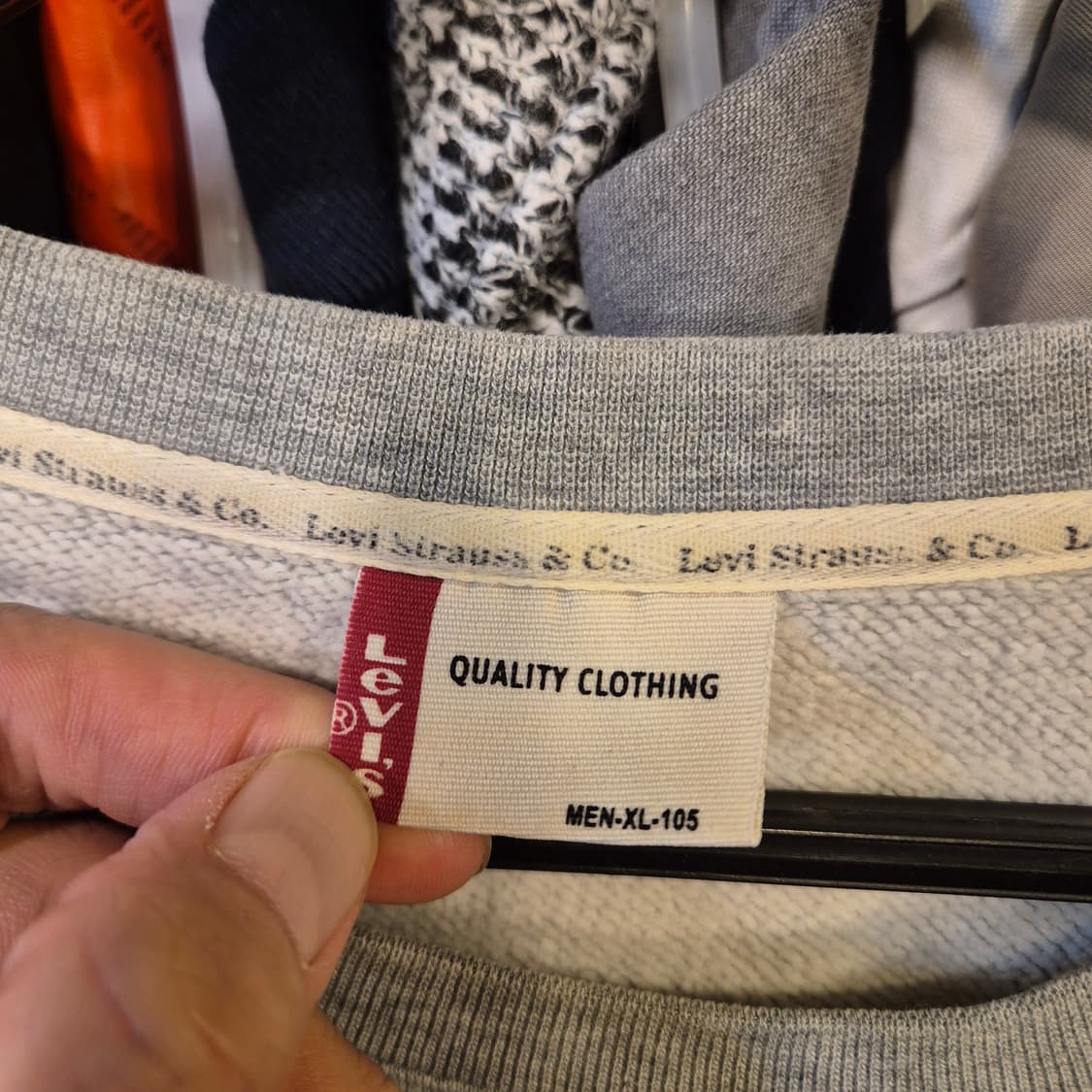 XL 리바이스 그레이 맨투맨  상품이미지3