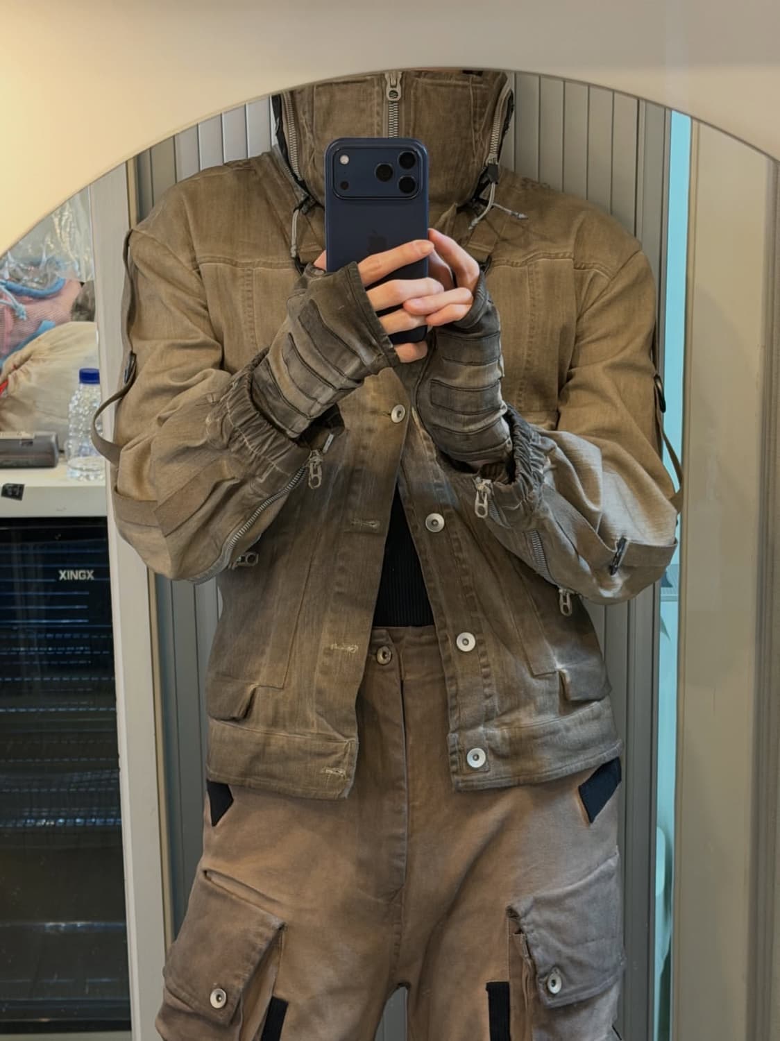 25fw DENIM MOTORCYCLE UTILITY JACKET 상품이미지1