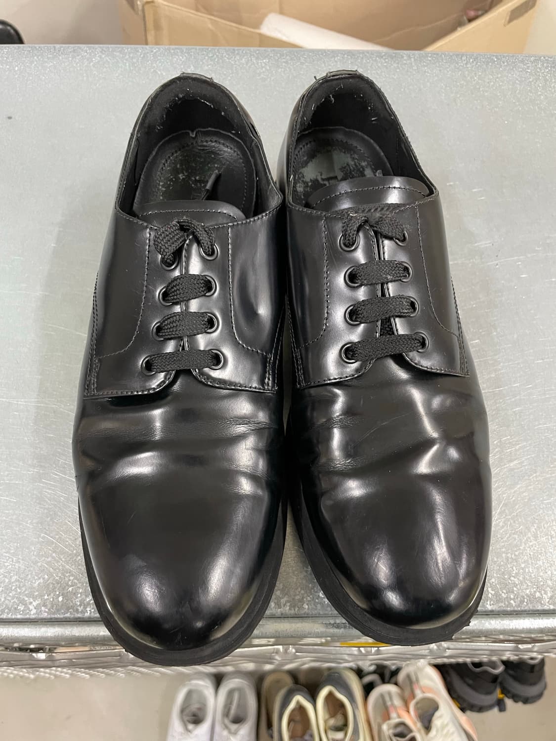 프라다 레이스업 더비 블랙 8 상품이미지5