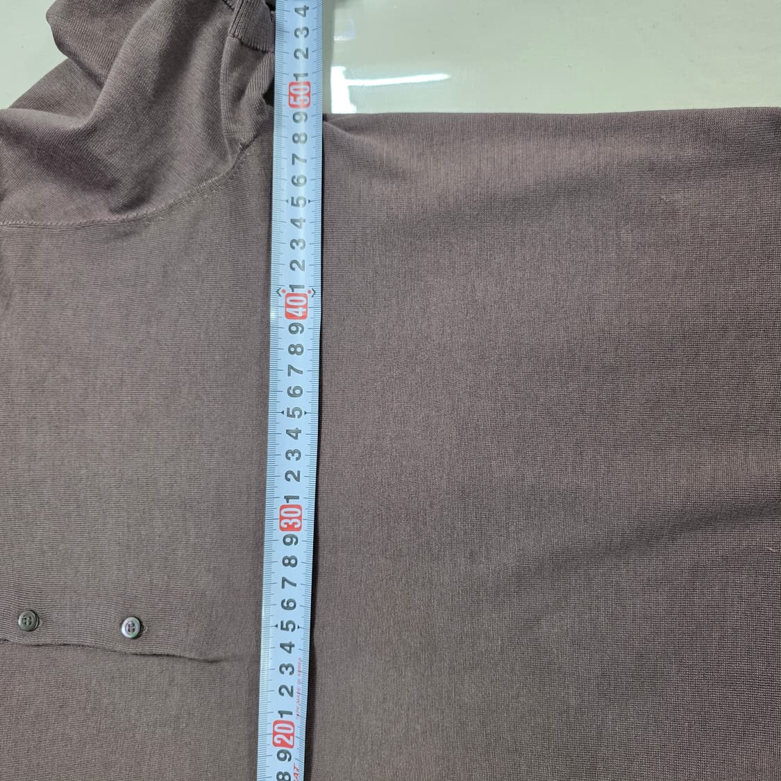 0174 COS 니트 폴로티 M / 실크55 코튼45 / 미니멀 상품이미지3