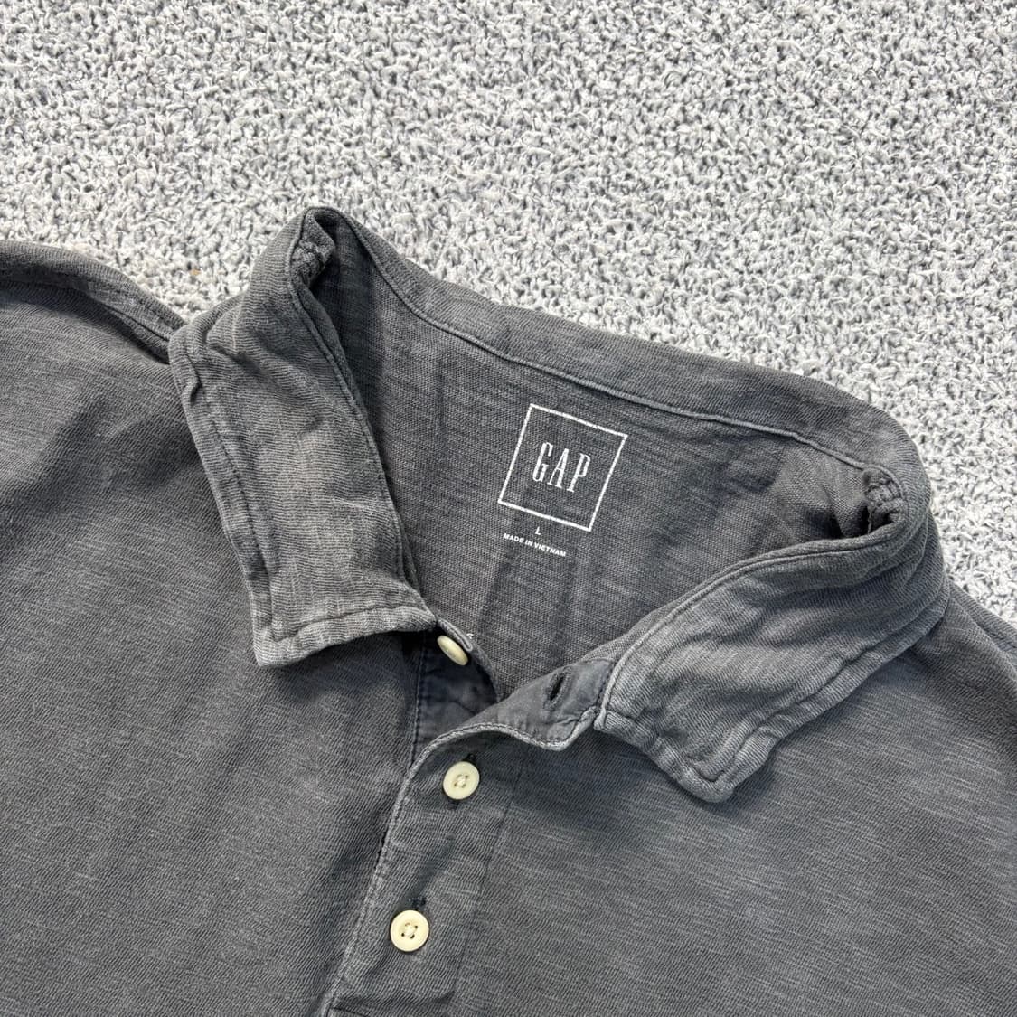 L 갭 반팔 워싱 폴로 셔츠 반팔티 0415J 상품이미지2