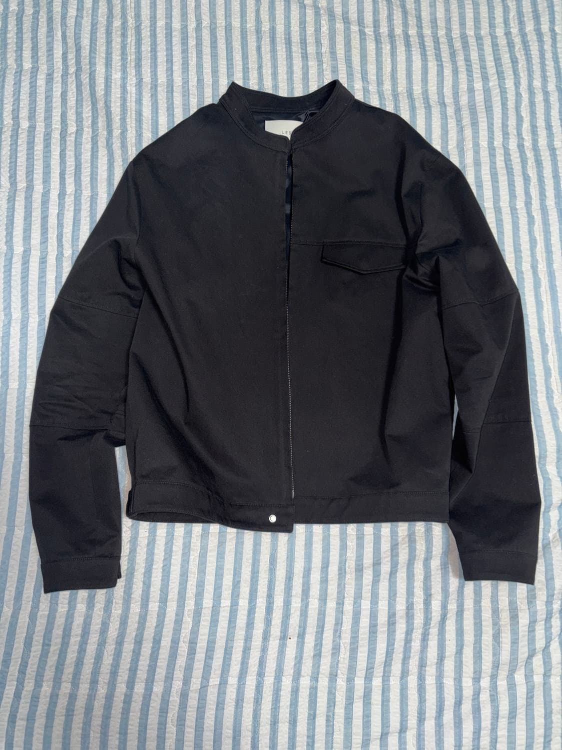 레스 LES Rib mechanic jacket black 상품이미지2