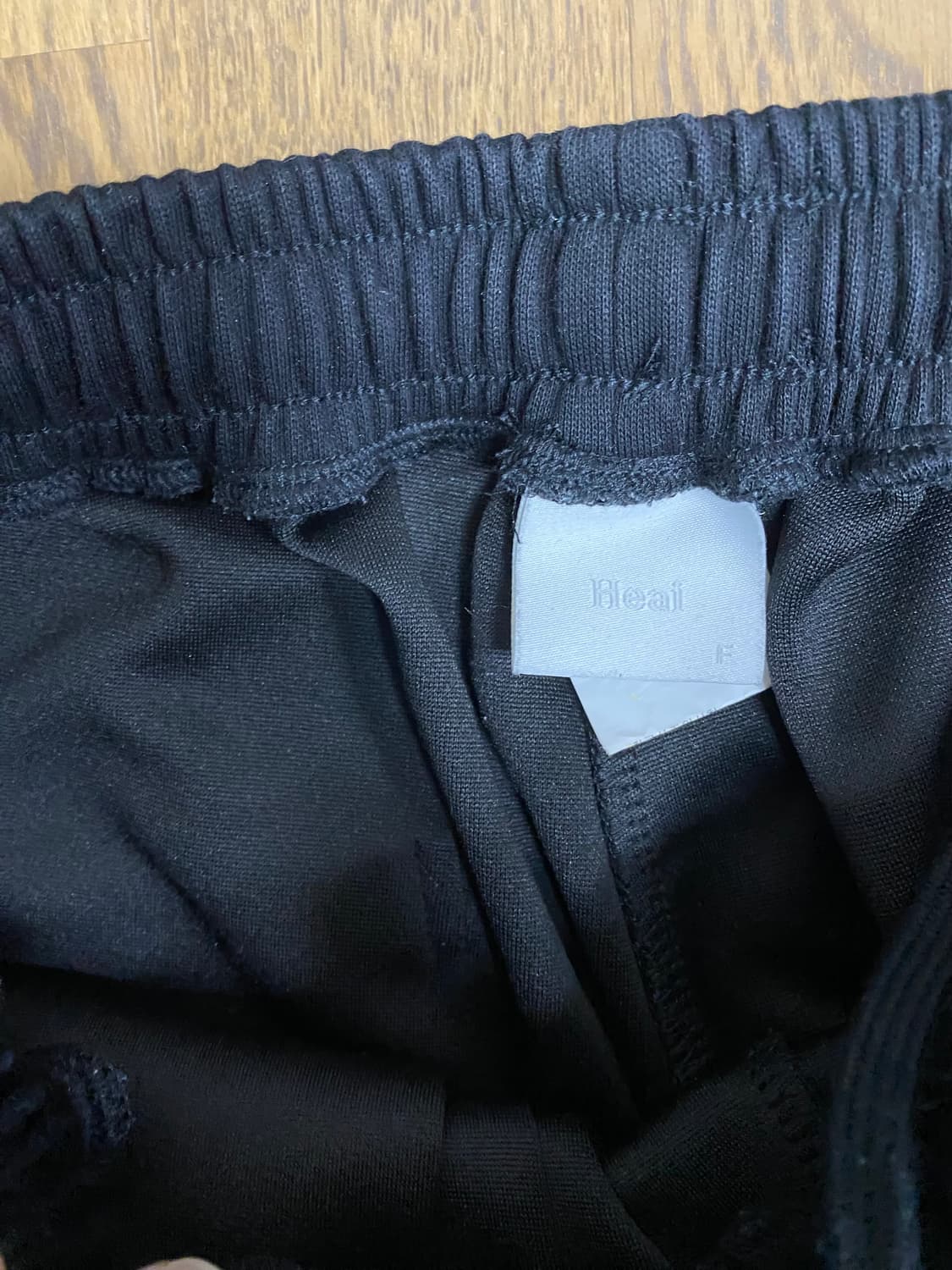 헤이 스트링 스웻 팬츠 블랙 os 상품이미지2