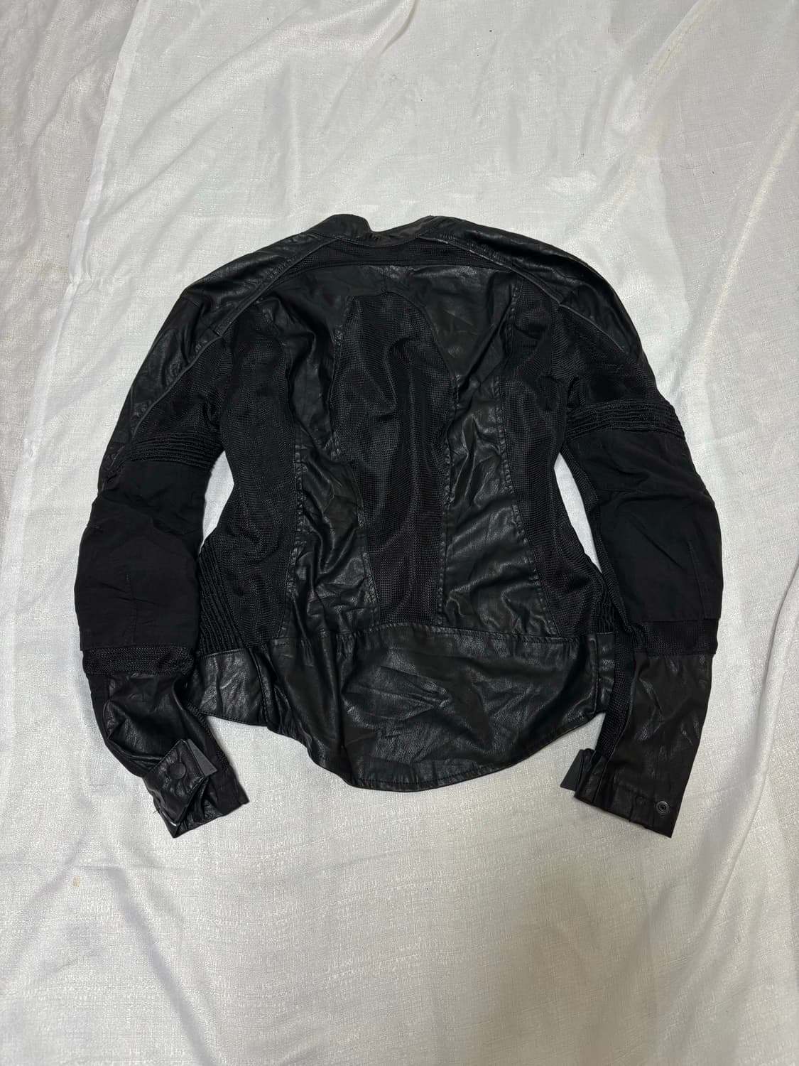 “Field Core” Black Mesh Biker Jacket 상품이미지6
