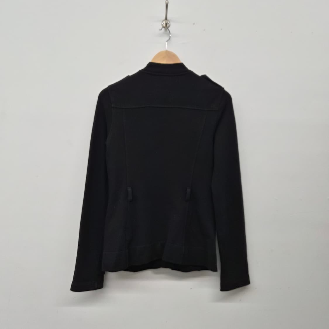 알마니 블랙 밀리터리 스타일 자켓 여성 S 상품이미지9