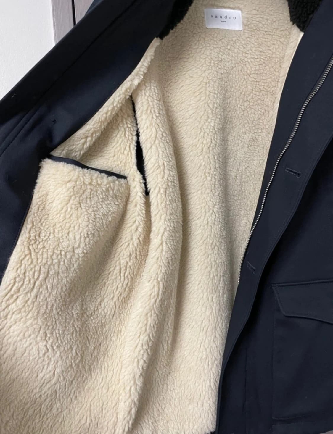 산드로/ 양털후드자켓/ S 상품이미지3