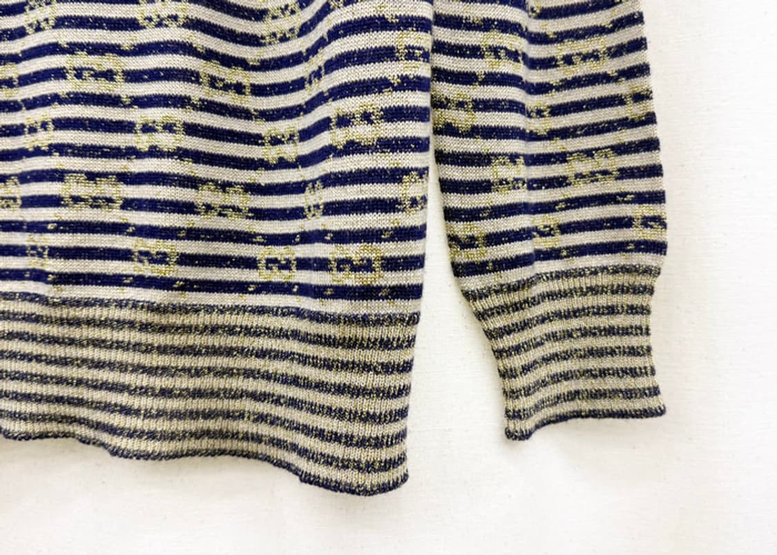 구찌 GG 자카드 루렉스 스트라이프 니트 상품이미지4