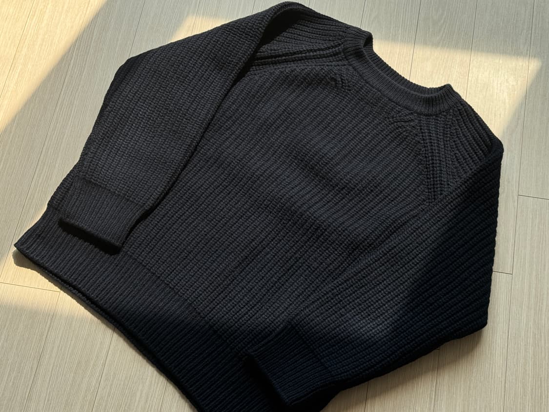 포터리/메리노 울 피셔맨 니트 네이비/1 상품이미지1