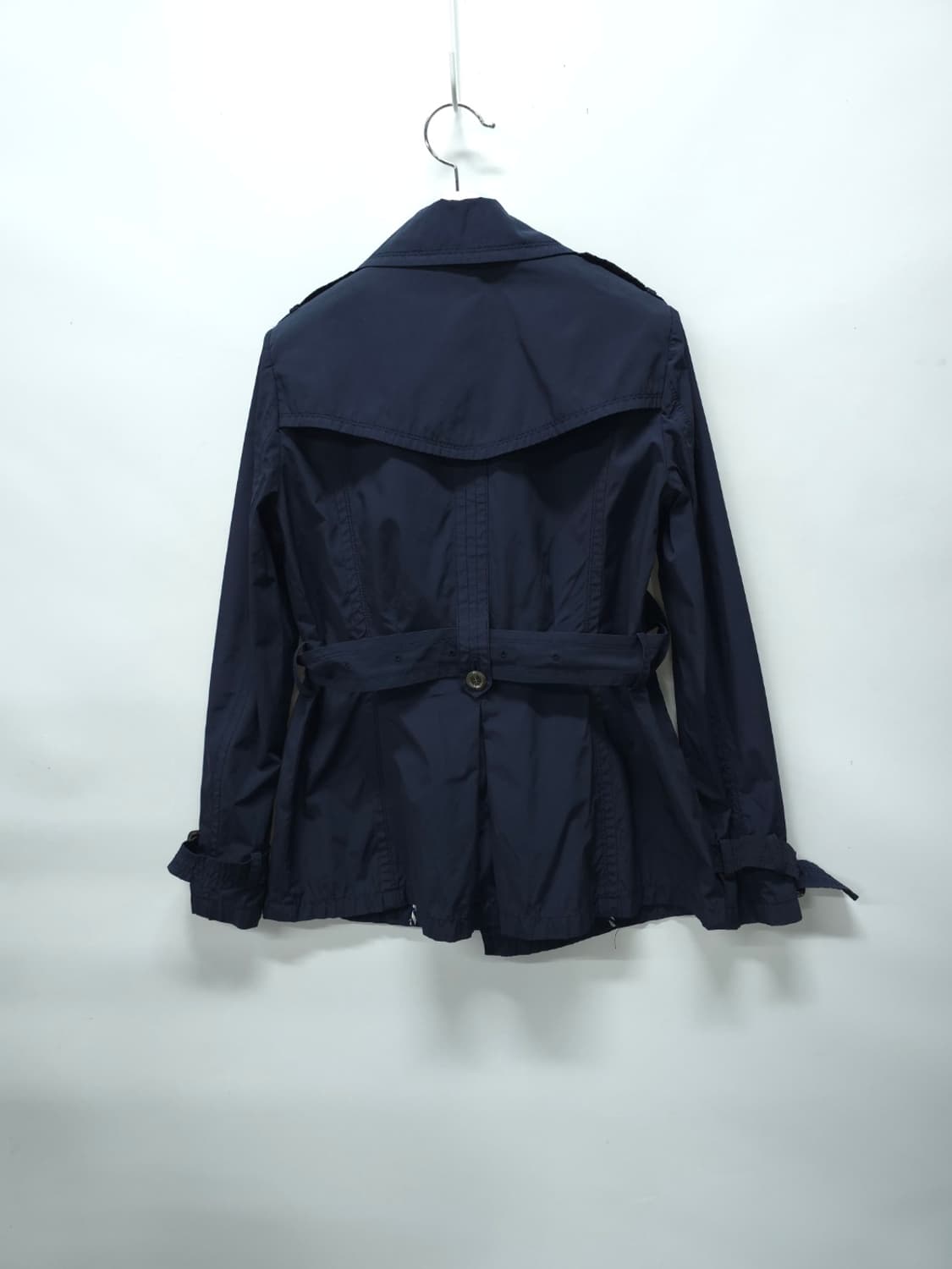 헤지스 여성 네이비 더블 버튼 트렌치 숏코트 (55) 상품이미지6