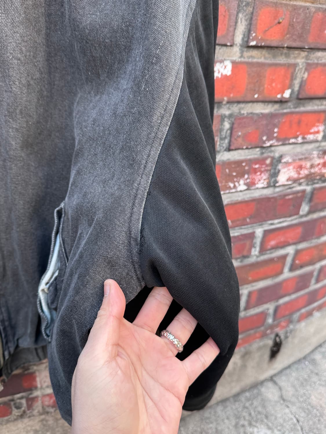 90s 유니온베이 레터링 코튼 바시티 자켓 상품이미지7