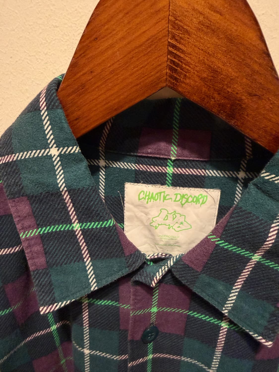 언더커버 2001 chaotic discord 셔츠 L 상품이미지2