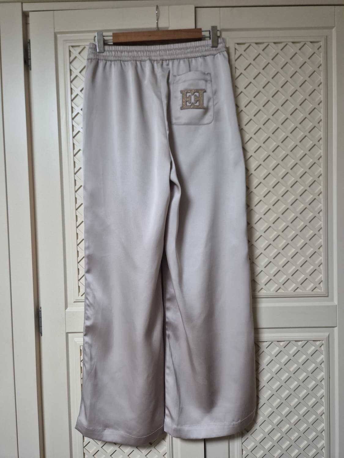 에스까다 새틴 와이드 팬츠(미착용) 상품이미지3