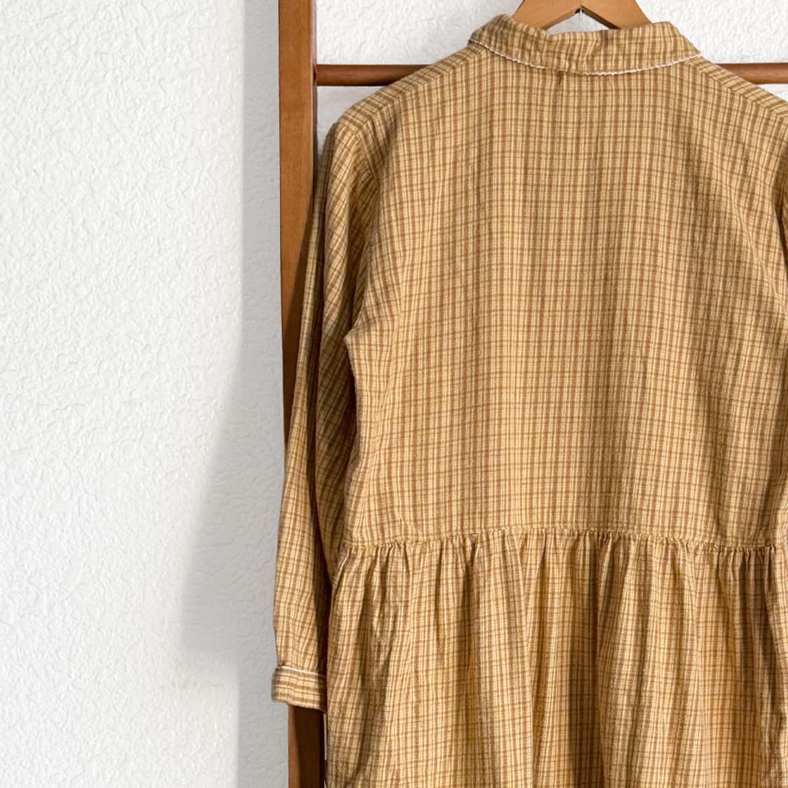 해그리브 머스타드 체크 원피스 상품이미지8