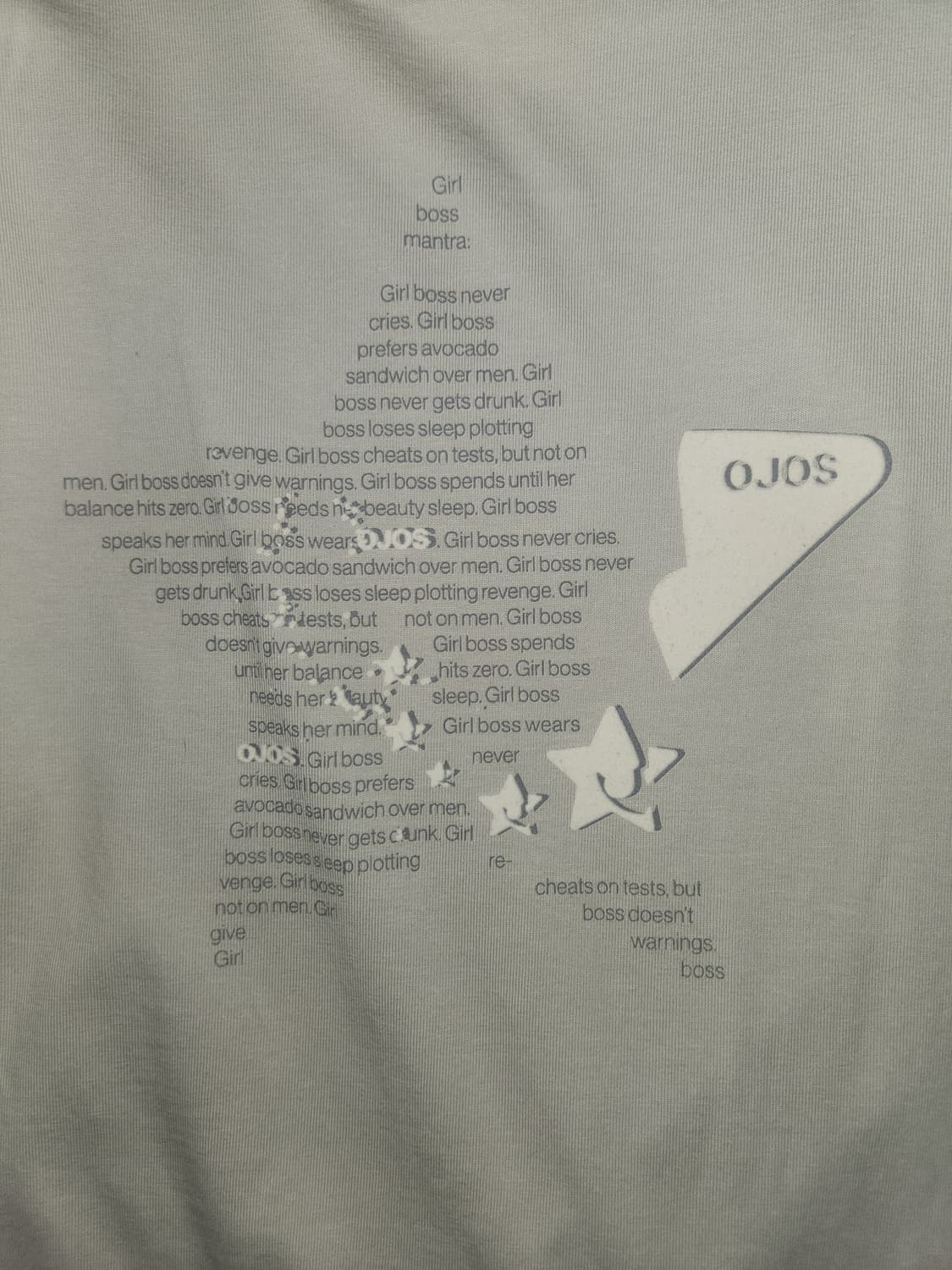 오호스 더블 슬리브 레글런 티셔츠 카키 상품이미지3