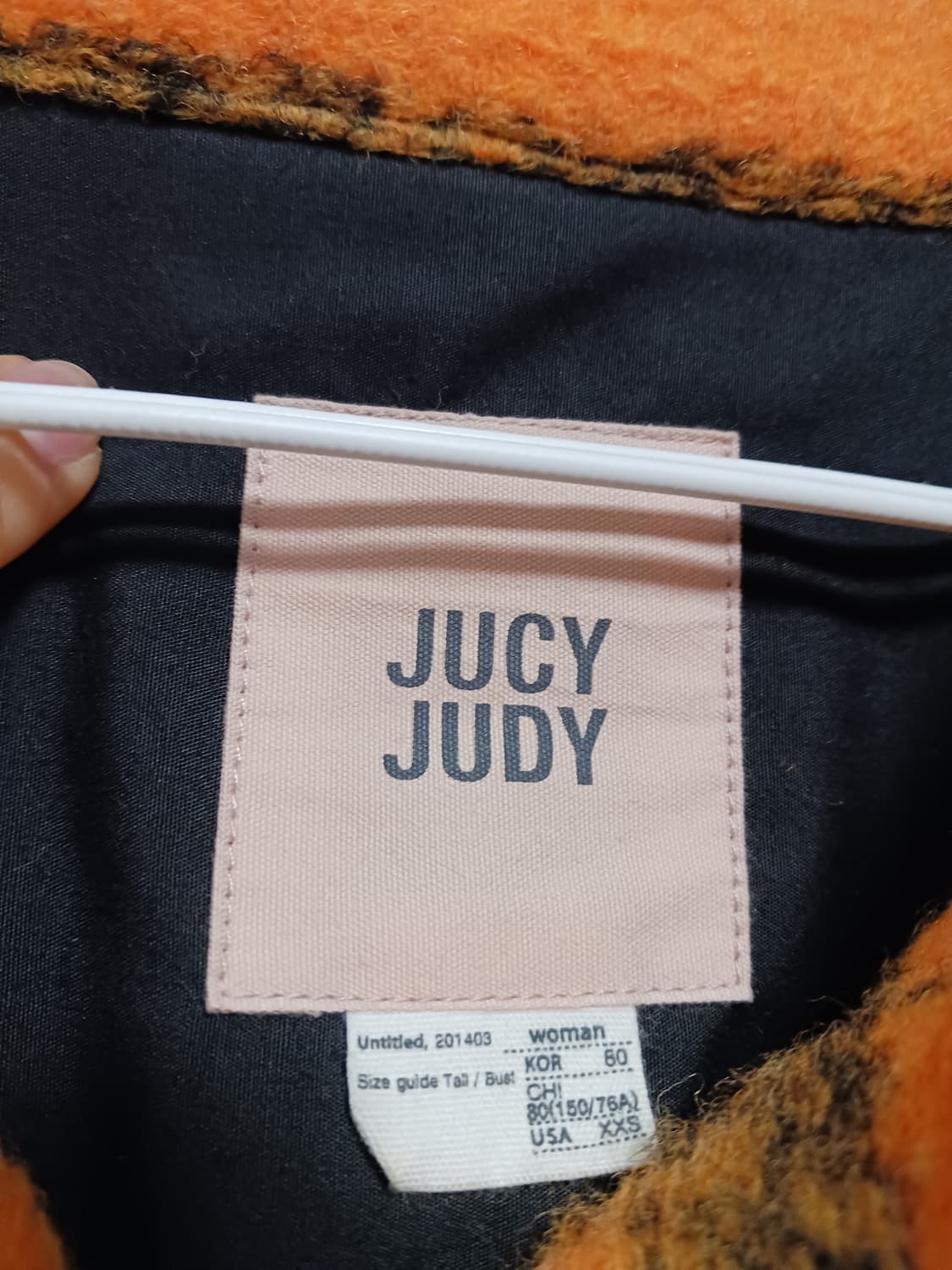 JUCY JUDY  체크울  블렌드  서켓 자켓 상품이미지4
