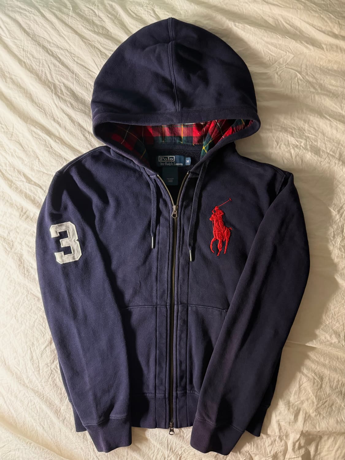폴로 빅포니 후드집업 네이비 상품이미지2