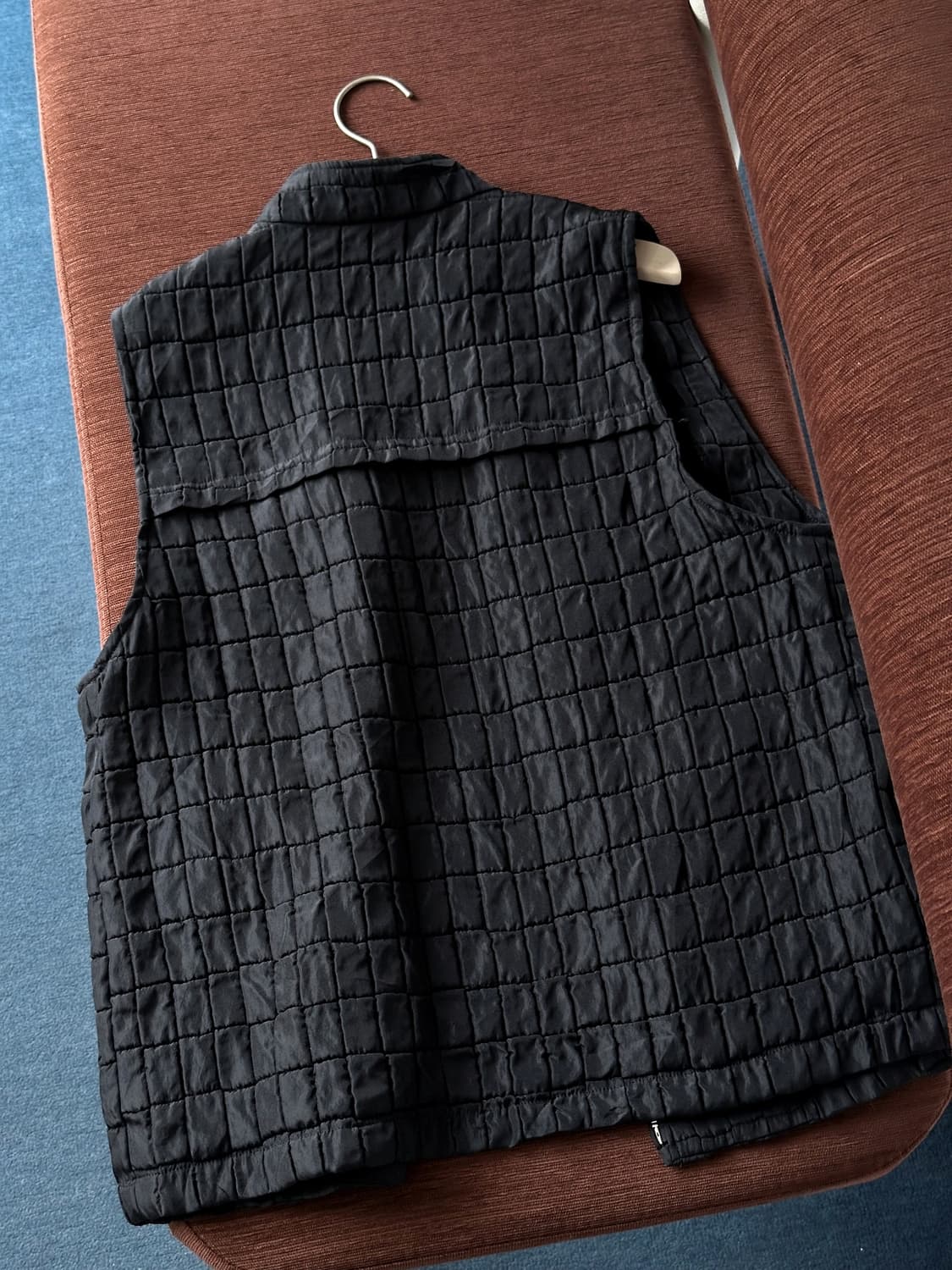 Washed poly quilted design vest 상품이미지4