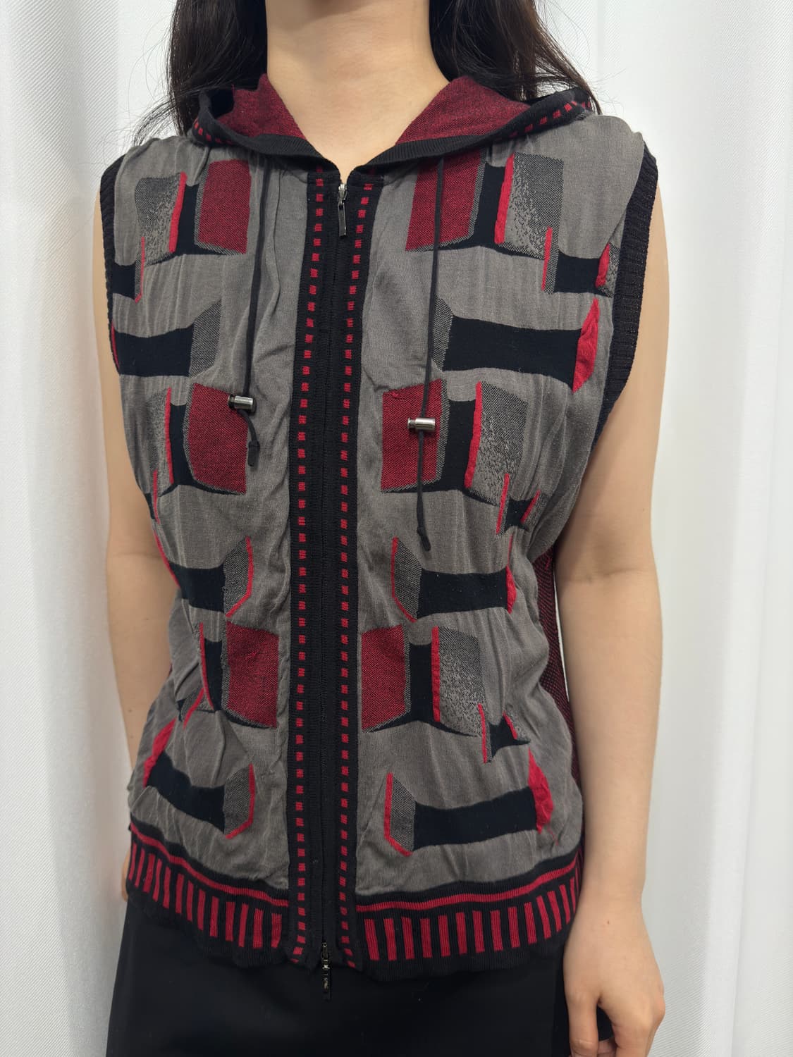 hiroko bis hood twoway vest zipup 상품이미지2