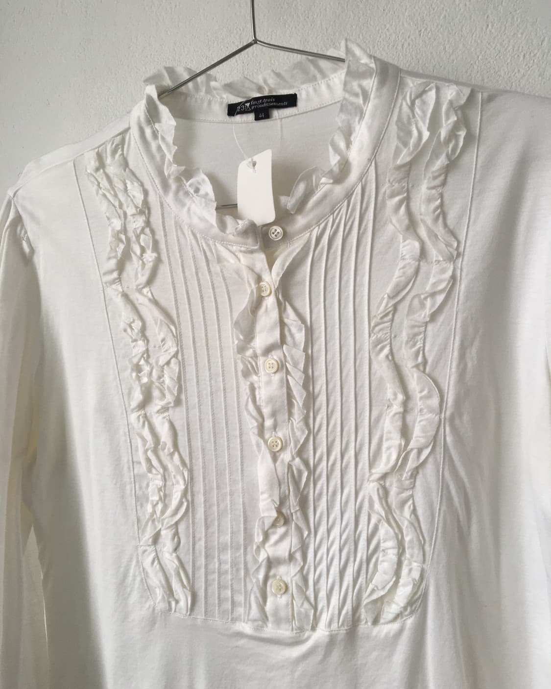 Frill point high neck sleeve 상품이미지4