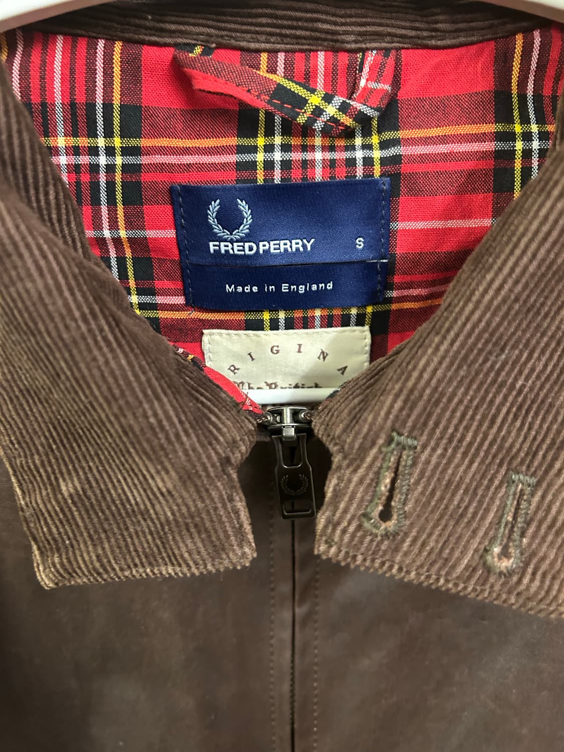 Fred perry made in England 왁스자켓 상품이미지2