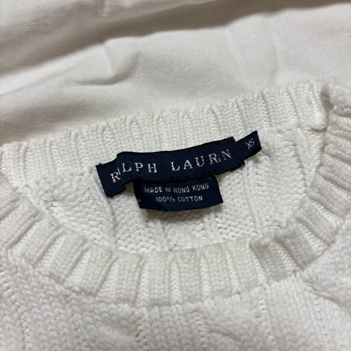 폴로 꽈배기 니트 핀터깔 xs 상품이미지2