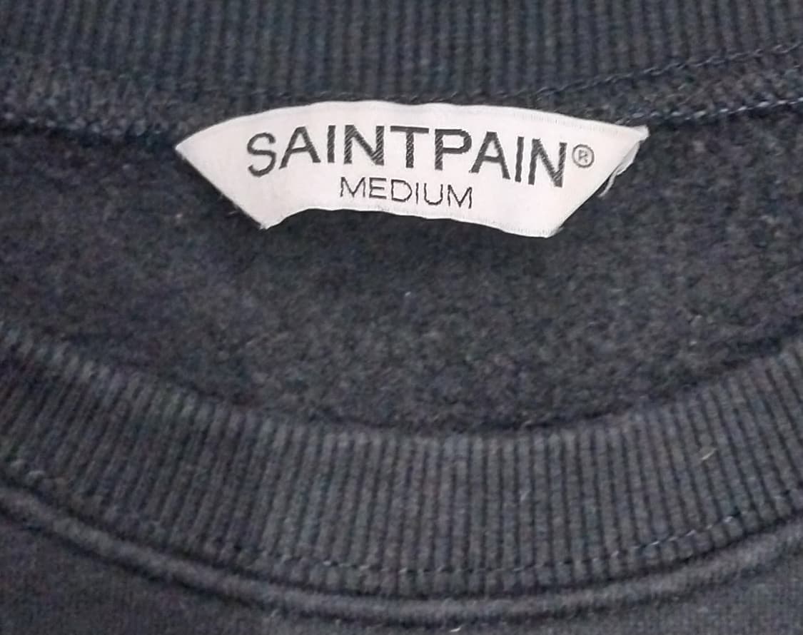 세인트페인 블랙 맨투맨 티셔츠 M 상품이미지2