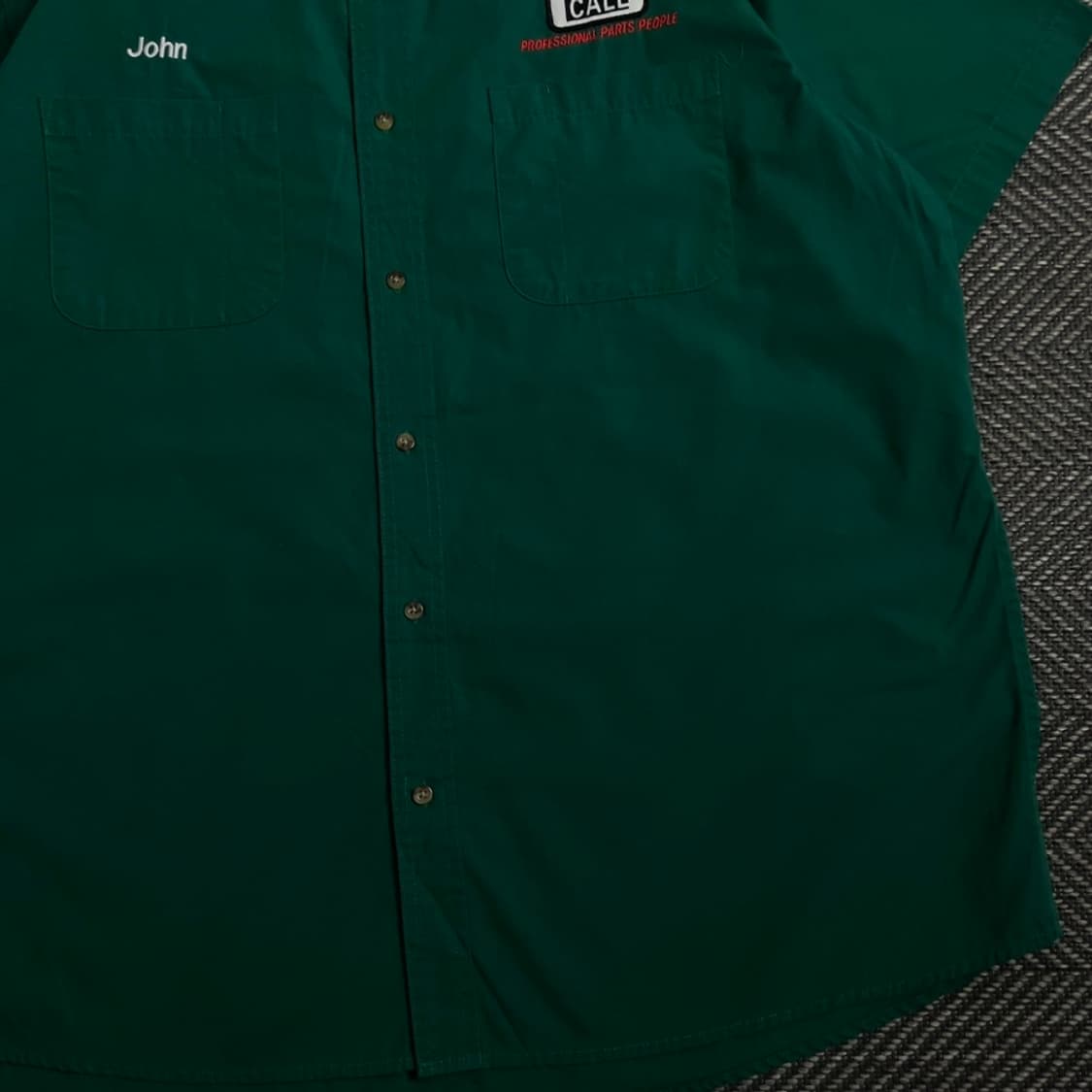 USA 오리지날 빈티지 박시핏 워크 셔츠 그린y 4230 상품이미지3