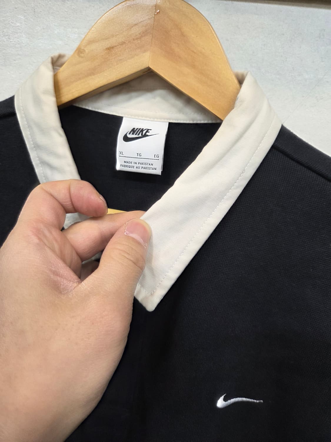 나이키 솔로스우시 럭비 카라긴팔 xl  상품이미지5