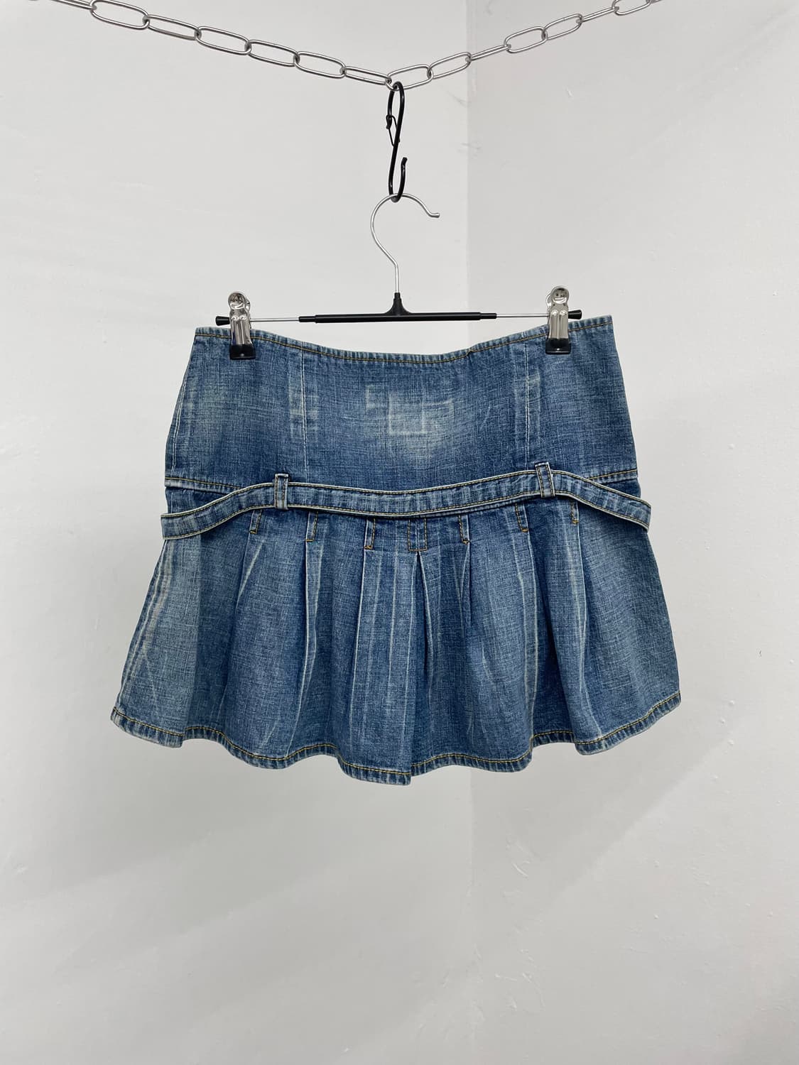 키치 버튼 플리츠 스커트 상품이미지6