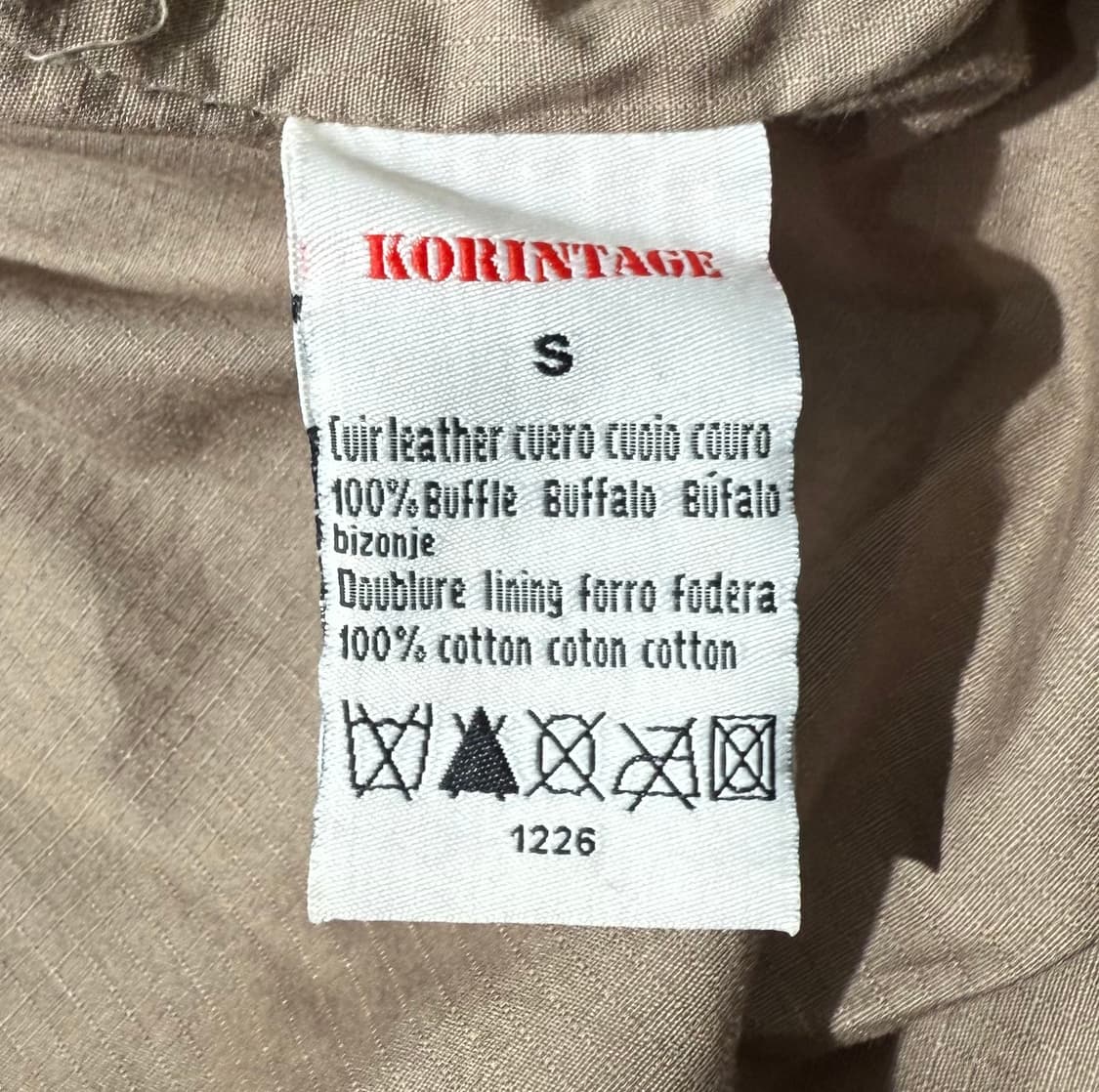 KORINTAGE 멀티포켓 버팔로 레더 자켈 상품이미지5