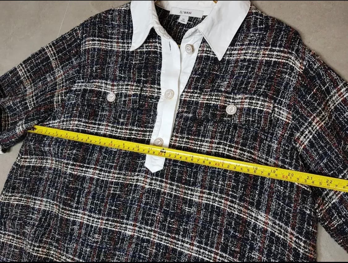 SJSJ트위드.반팔.블라우스.100 상품이미지6