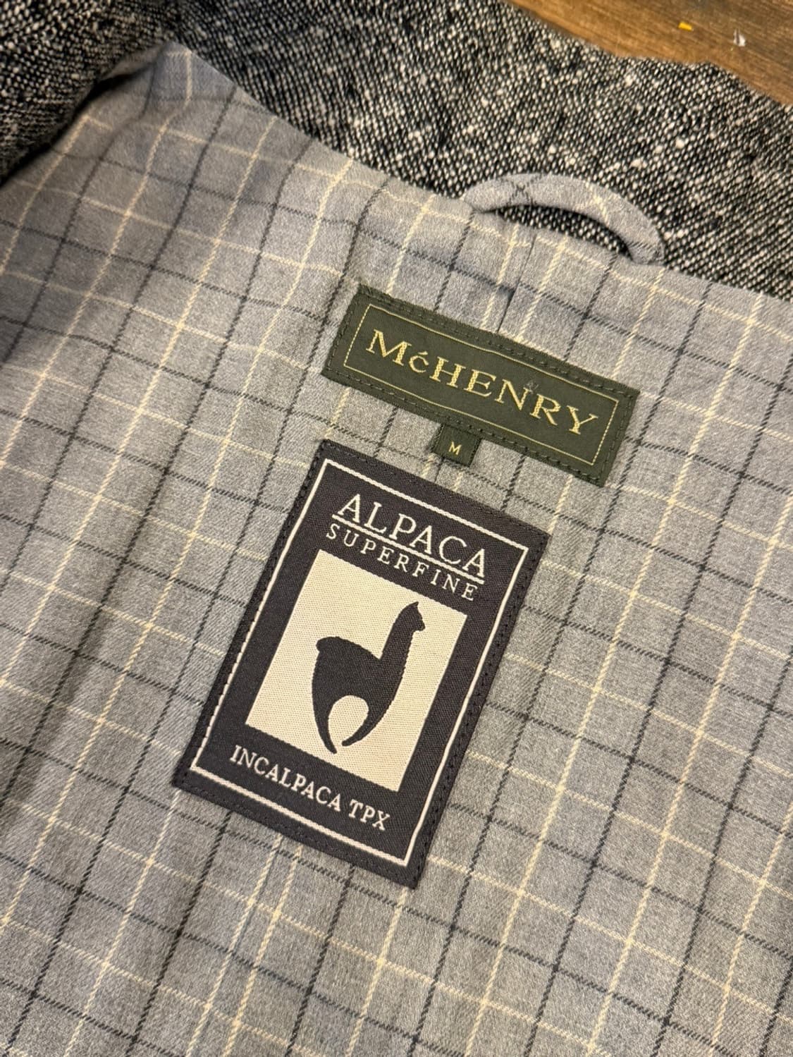 맥 헨리 알파카 도네갈 트위드 카코트 100 상품이미지8