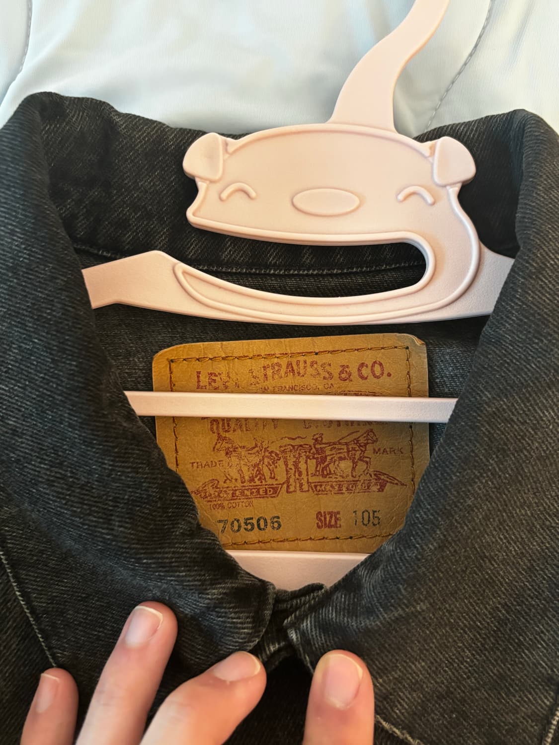 리바이스 흑청 데님 자켓 105 상품이미지3