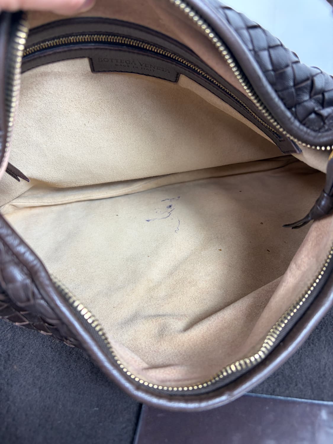 보테가베네타 인트레치아토 브라운 스몰 호보백 숄더백 상품이미지9