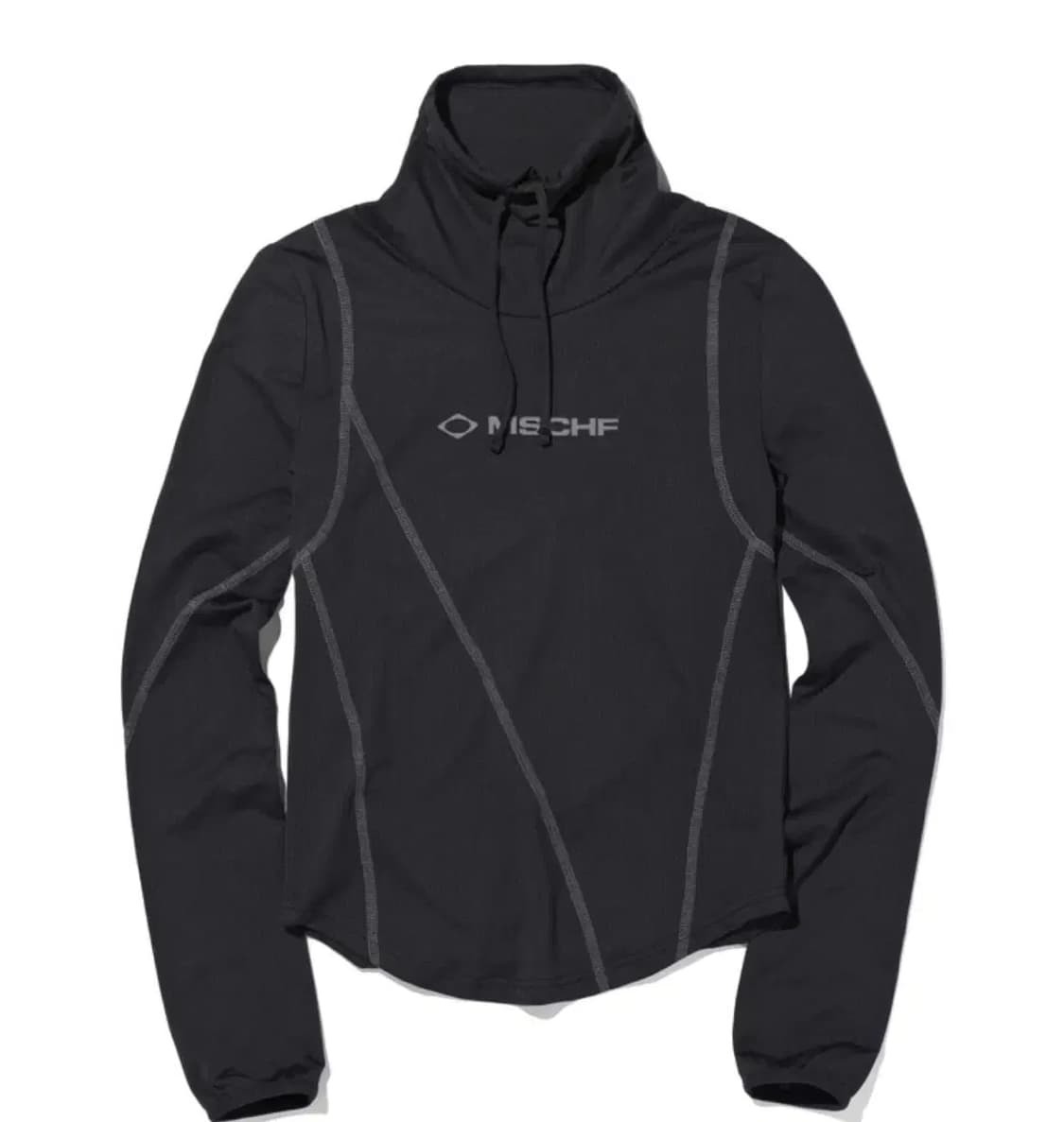 [S] 미스치프 드레이프 터틀넥 탑 상품이미지1