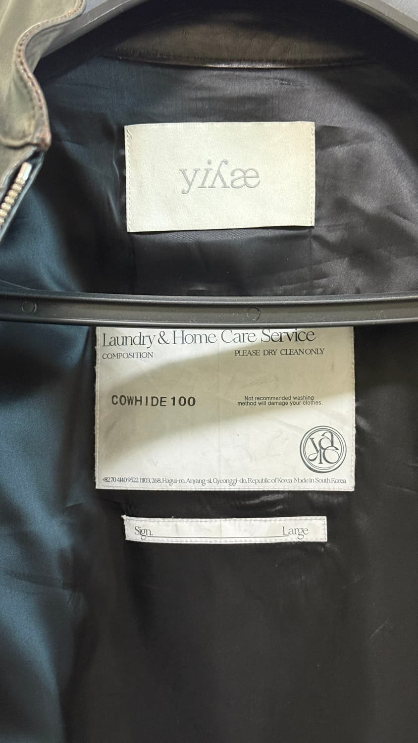 yiyae 모디파이드 바이커자켓 컨투어 블랙 바이커 자켓L 상품이미지6